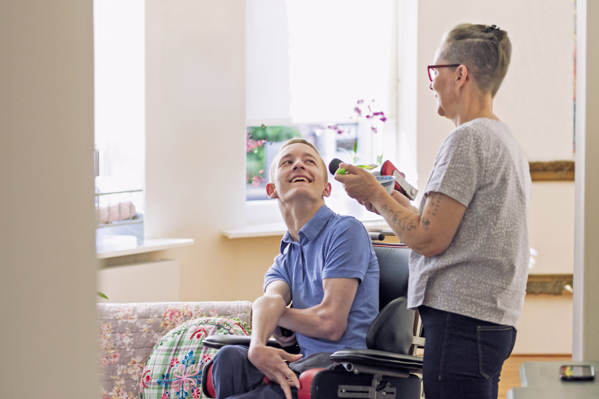 Young cerebral palsy patient