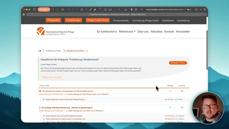 5. Wie bearbeite oder lösche ich meinen
Beitrag?